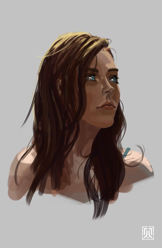 Portrait digital - Saoirse Ronan - The Host_rough